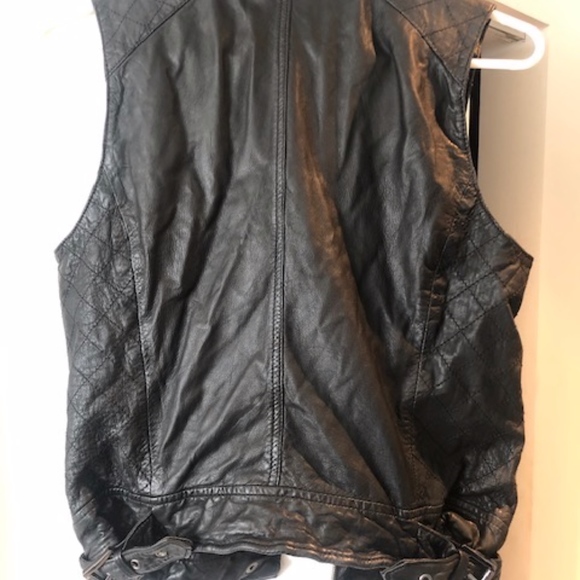 Michael Kors Leather Vest - Picture 2 of 6